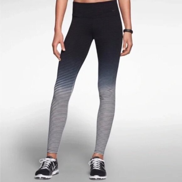 Nike EUC stripe ombre high rise dri fit full length leggings size M - Picture 1 of 5